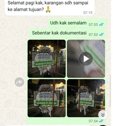 Pengiriman Papan Bunga Selamat Sobang