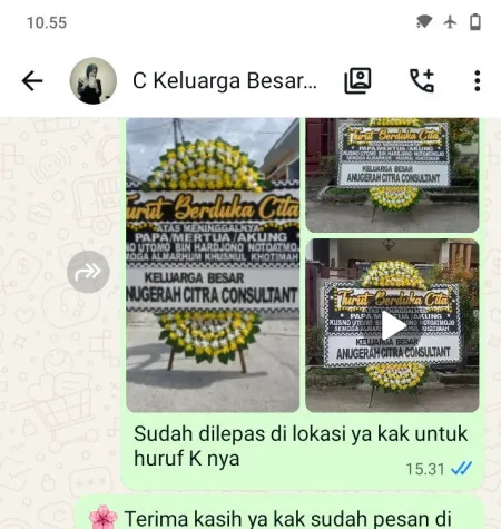 Pengiriman Papan Bunga Duka Sobang